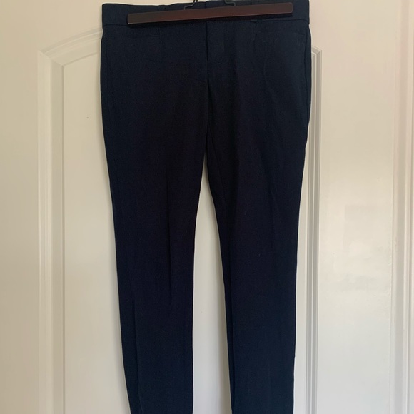 BANANA REPUBLIC SLOAN FIT SLIM ANKLE PANTS-NAVY BLUE, size 00P - Picture 5 of 5